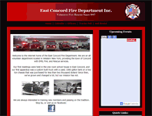 Tablet Screenshot of eastconcordfiredept.com